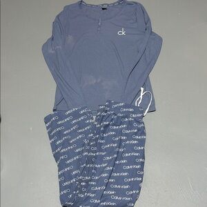 Calvin Klein Light Blue Pajama Set